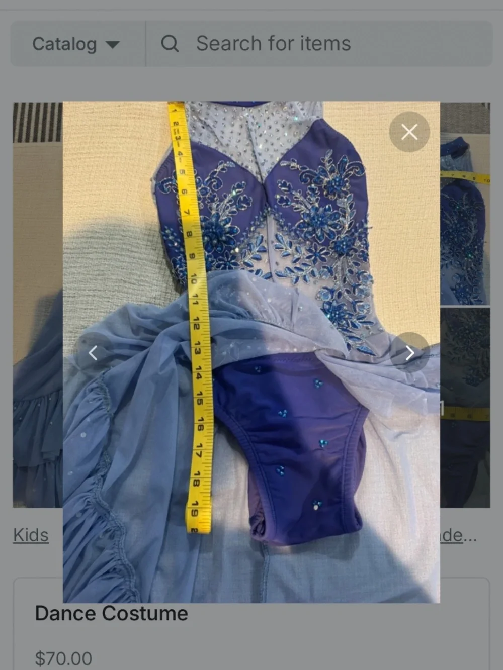 Girls dance costume